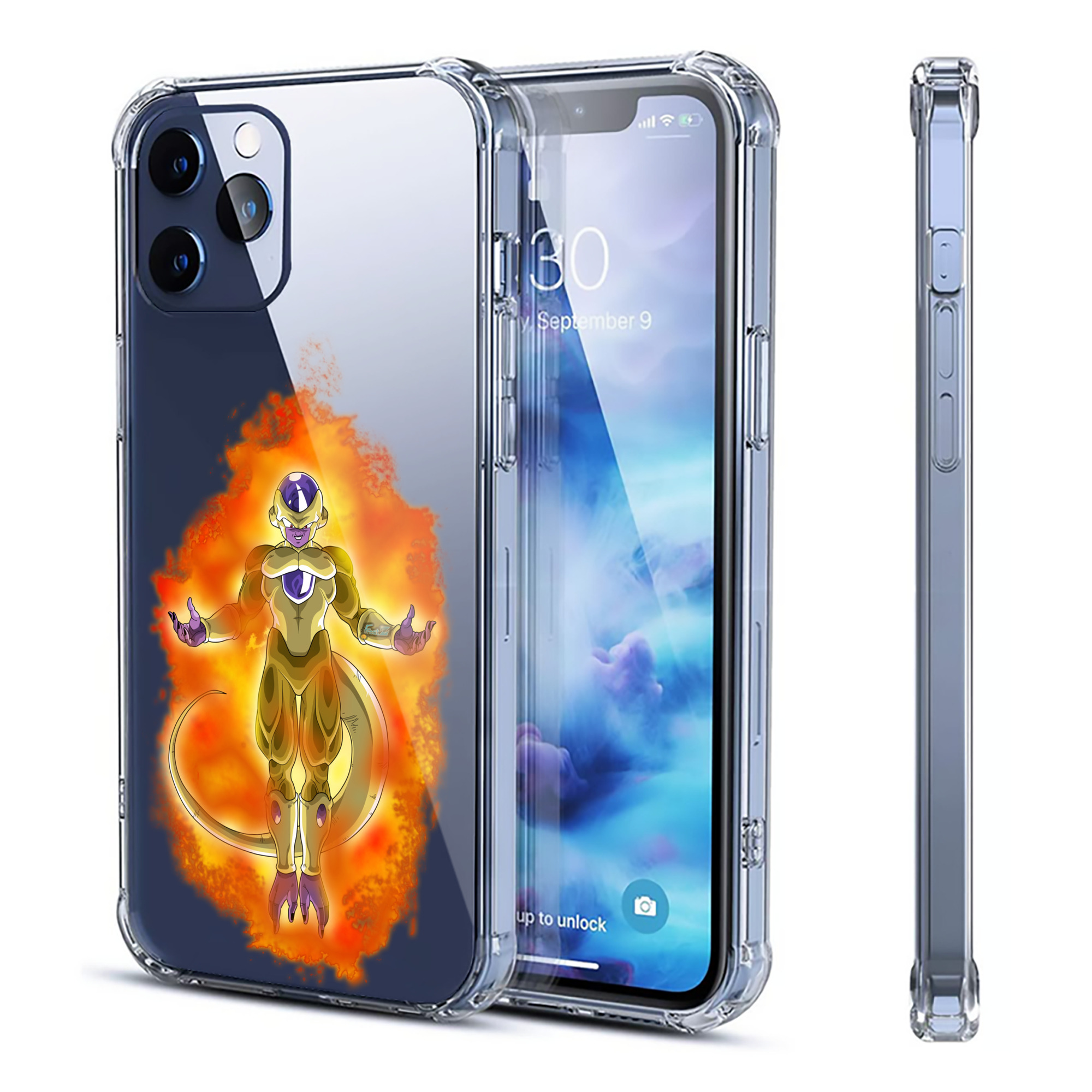 （画像用） ドラゴンボール フリーザ DRAGON BALL Frieza 【iPhone 12シリーズ対応】透明スマホケース（クリアソフトケース）
